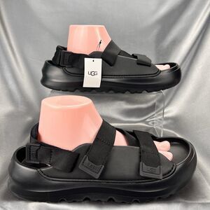 UGG Stratus Sport Sandals Men's Sz 12 / 45 Black Strappy Waterproof Summer Shoes